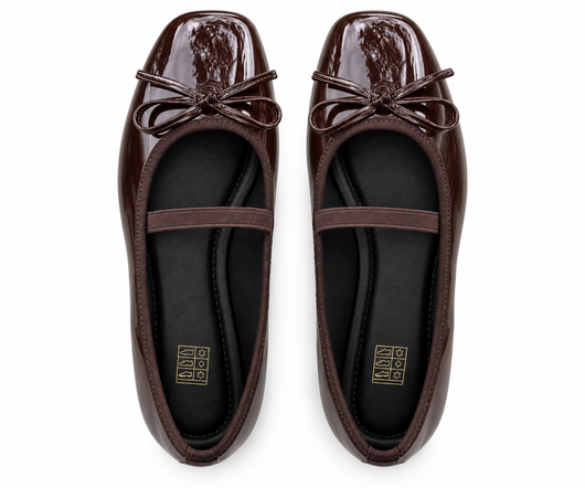 chocolate brown flats