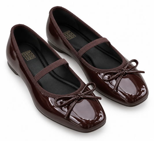 chocolate brown flats
